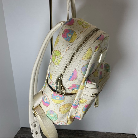 Loungefly Disney mini backpack. Donuts!! Used. Slight stains in lining. See pic - Picture 3 of 11